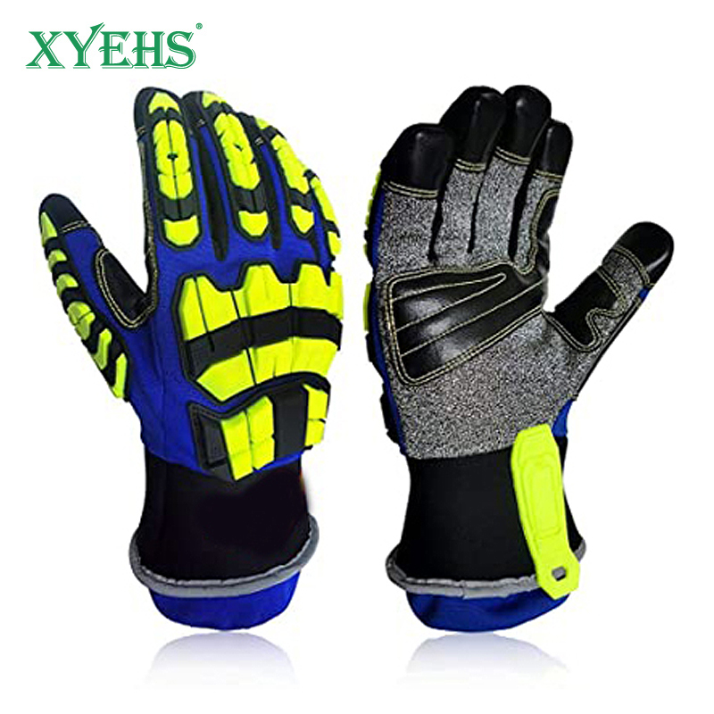 Work Glove Impact - XYEHS ANSI CUT A5 レスキュー救出安全作業用手袋 TPR