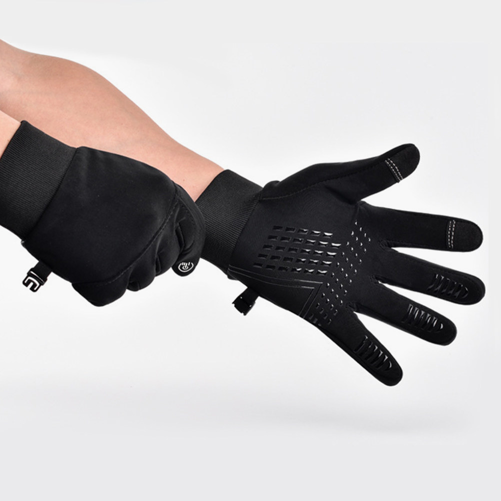 Winter Glove Insulated - 1組のサイクリンググローブ、防寒・断熱・防水・防風・滑り止め・タッチスクリーン対応、冬のアウトドア用サイクリンググローブ