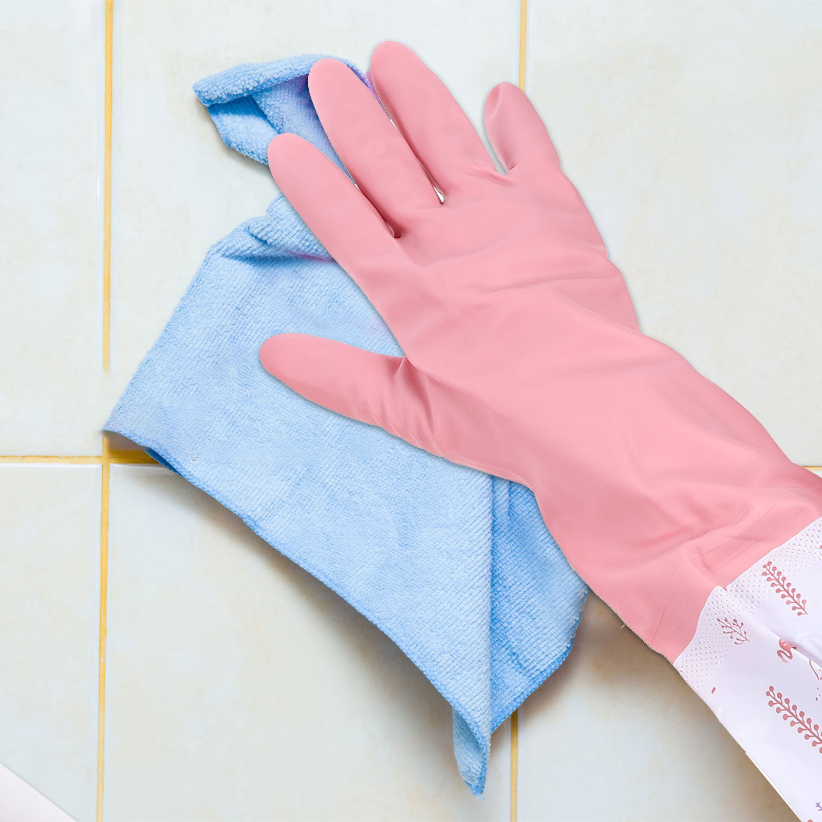Dish Glove Rubber - 2組の手袋 クリーニング 防水 食器洗い 女性用 食器洗い機
