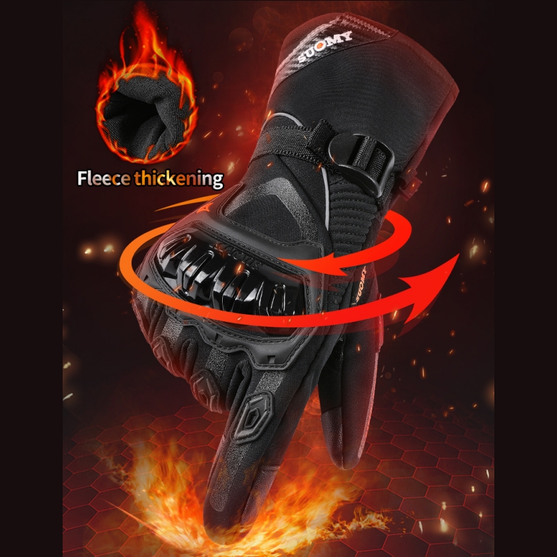 冬用防水バイクグローブ：保温性、延長カフ、滑り止めグリップ、 - Winter Glove Insulated のレビューと価格