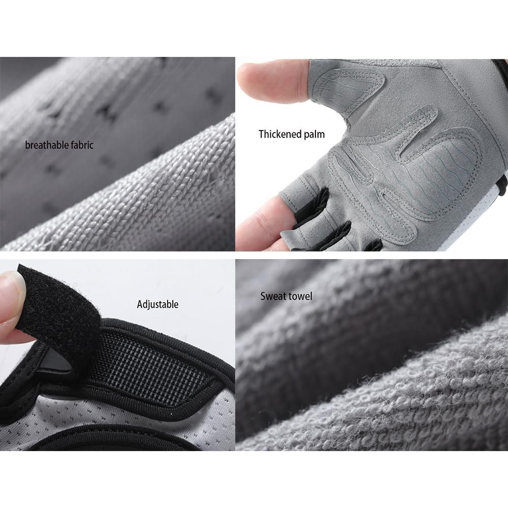 女性用フィンガーレスワークアウトグローブ 軽量で通気性のある - Workout Glove Gym のレビューと価格