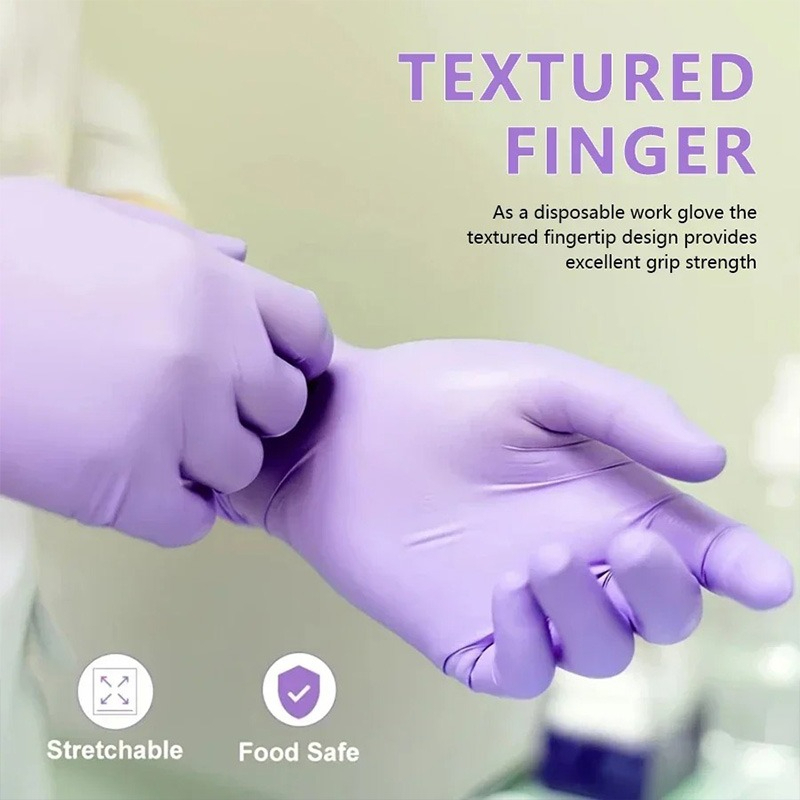 50/100 個パープルニトリル手袋使い捨てパウダーフリー試 - Exam Glove Nitrile のレビューと価格