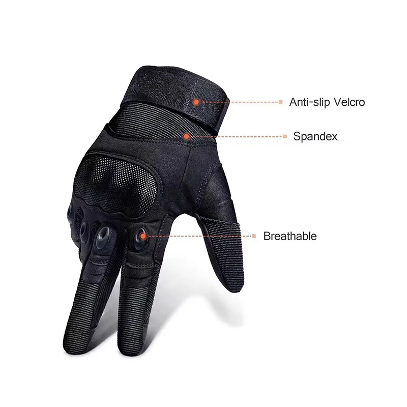 メンズ フルフィンガー タクティカル グローブ タッチスクリ - Motorcycle Glove Knuckle のレビューと価格