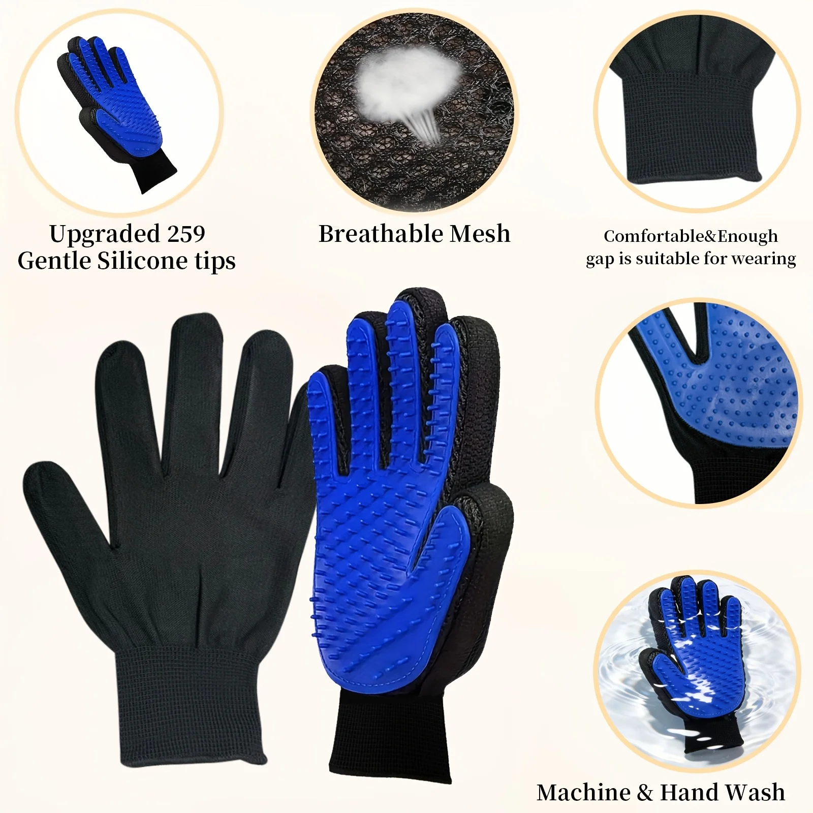 ペット用手袋 猫用グルーミンググローブ 猫毛用 猫用くし バ - Rubber Glove Cleaning のレビューと価格