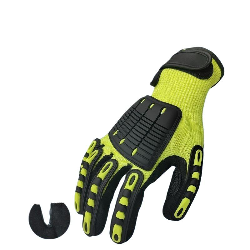 1 ペアの耐切創・耐衝撃性ヘビーデューティ作業用手袋、耐油性 - Work Glove Impact のレビューと価格