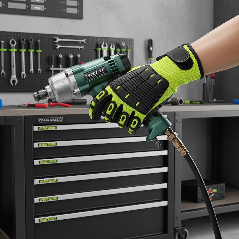 耐切創安全作業用手袋、耐振動、耐衝撃、耐油、ニトリルコーティ - Work Glove Impact のレビューと価格