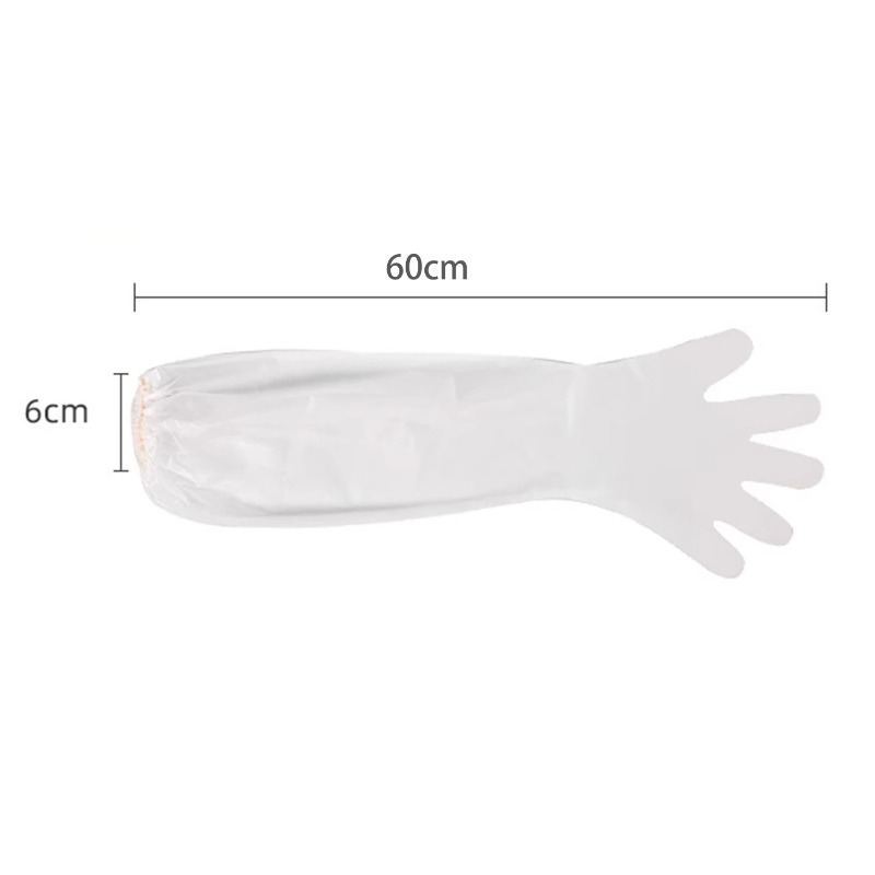 100 個使い捨てアームガード手袋キッチン家庭用クリーニング - Rubber Glove Cleaning のレビューと価格
