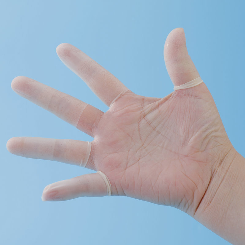 新しい50枚入り使い捨てラテックスフィンガーカバー、滑り止め - Latex Disposable Glove のレビューと価格