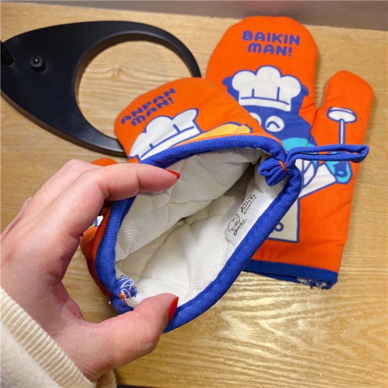 アンパンマン断熱手袋かわいい漫画スタンプパターン耐熱手袋厚み - Heat Resistant Glove のレビューと価格