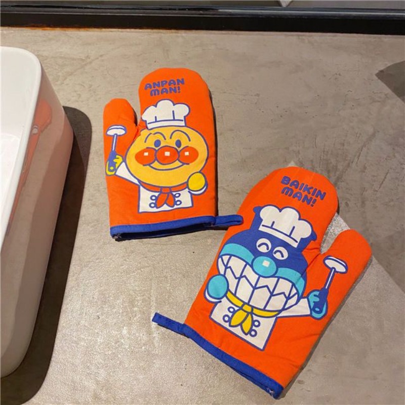 アンパンマン断熱手袋かわいい漫画スタンプパターン耐熱手袋厚み - Heat Resistant Glove のレビューと価格