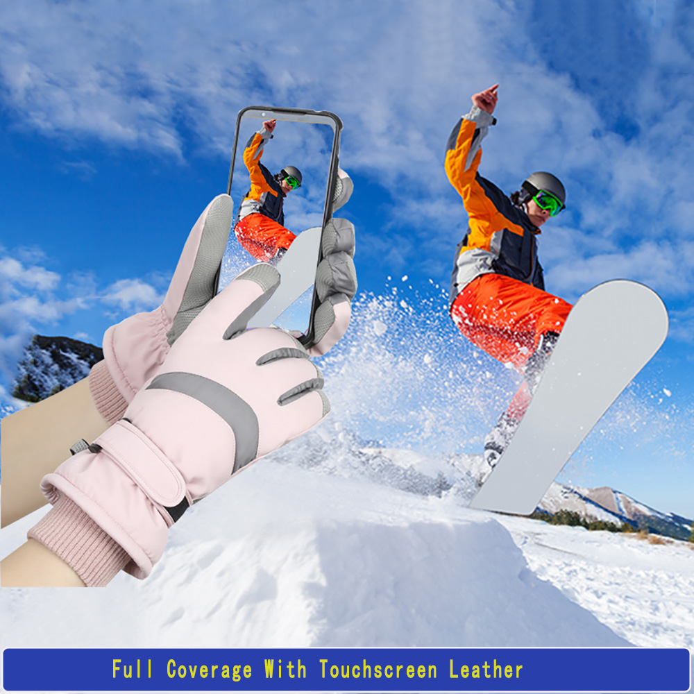 YANBIGUO スキーグローブ 冬用手袋 レディース メン - Ski Glove Waterproof のレビューと価格
