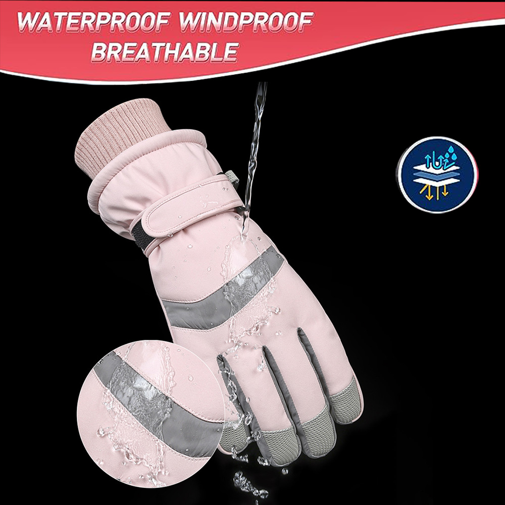 YANBIGUO スキーグローブ 冬用手袋 レディース メン - Ski Glove Waterproof のレビューと価格