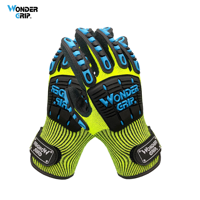 不思議のグリップ安全作業用手袋,耐衝撃性,振動,PVC,手袋 - Work Glove Impact のレビューと価格
