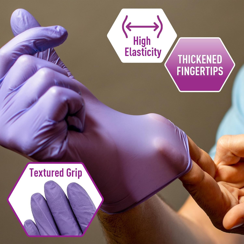 ソフトマックス パープル ニトリルグローブ 使い捨て 医療グ - Exam Glove Nitrile のレビューと価格