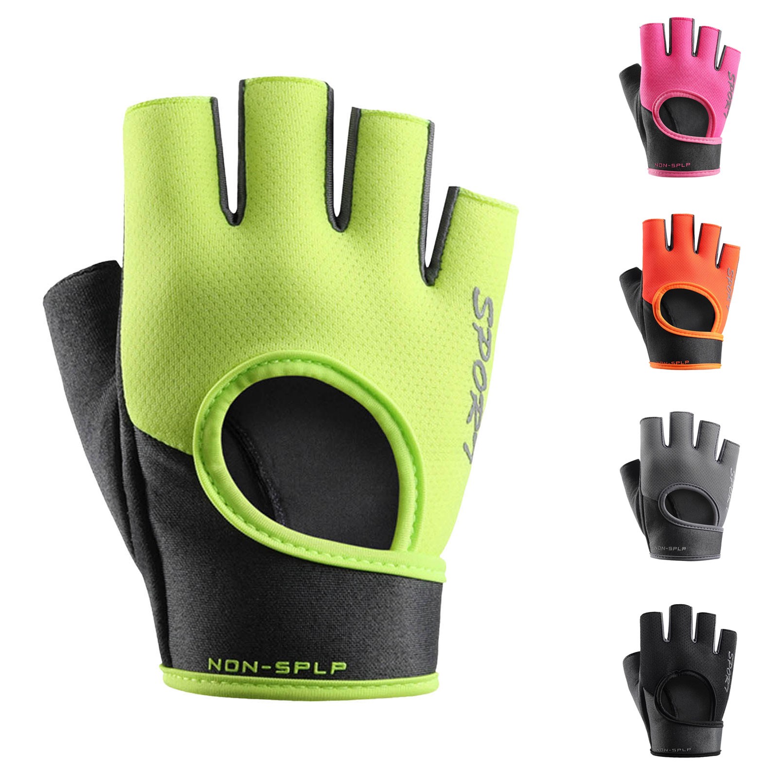 サイクリングスポーツハーフフィンガーグローブ通気性滑り止めM - Workout Glove Gym のレビューと価格