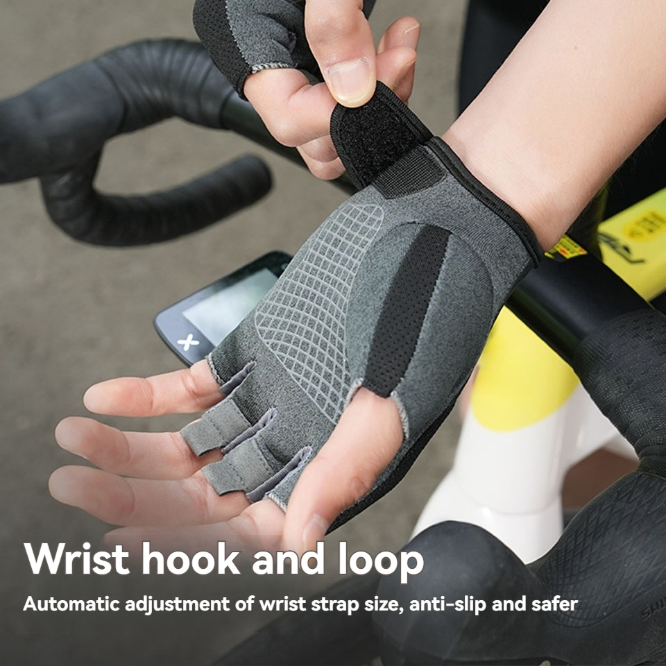 サイクリングスポーツハーフフィンガーグローブ通気性滑り止めM - Workout Glove Gym のレビューと価格