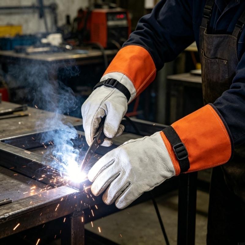 14 インチのヤギ革製耐熱手袋、強化された保護機能を備えた溶 - Heat Resistant Glove のレビューと価格