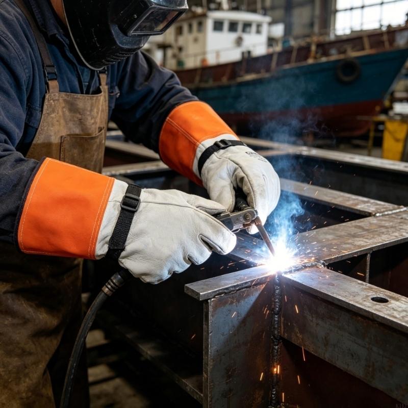 14 インチのヤギ革製耐熱手袋、強化された保護機能を備えた溶 - Heat Resistant Glove のレビューと価格