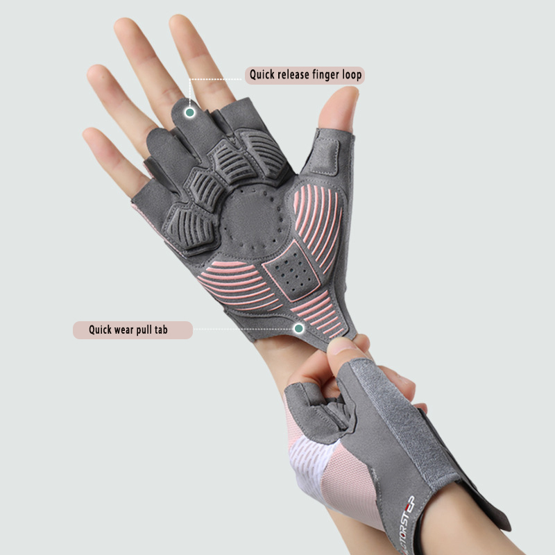 自転車サイクリングスポーツグローブ：男女兼用ハーフフィンガー - Workout Glove Gym のレビューと価格