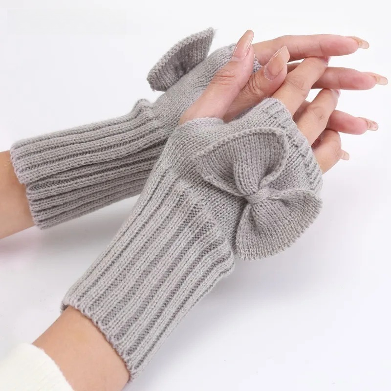 ニットボウフィンガーレスグローブ – 女性用の柔らかく暖かい - Fingerless Glove Knit のレビューと価格