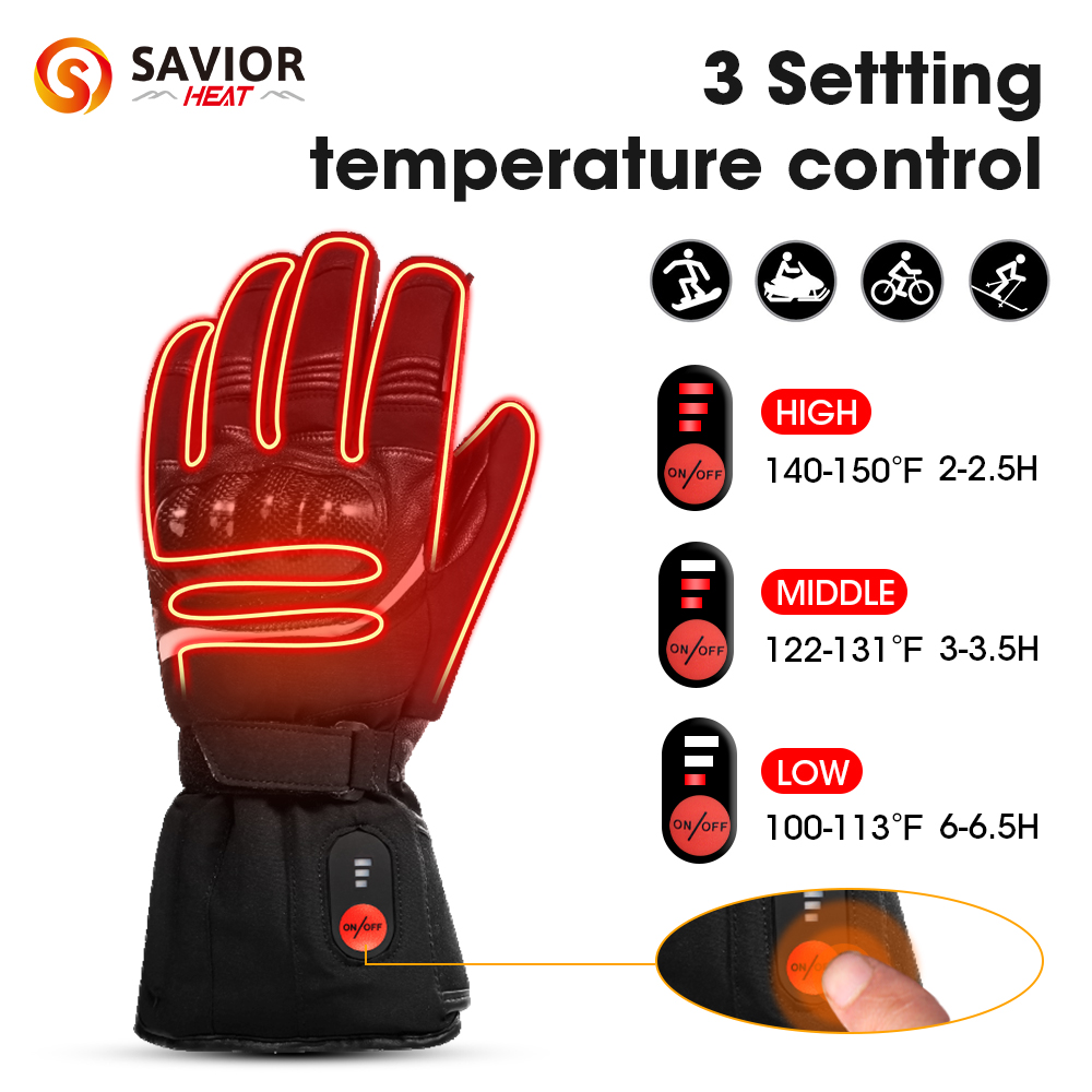 救世主-加熱されたオートバイ用手袋,100% 防水,自転車用 - Heat Resistant Glove のレビューと価格