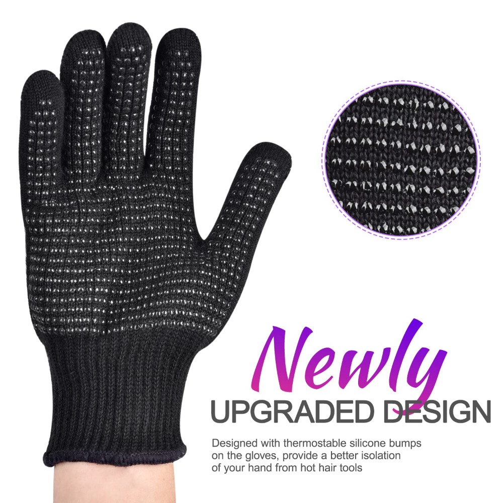 シリコンバンプ付き耐熱手袋、ヘアスタイリング用プロ用耐熱手袋 - Heat Resistant Glove のレビューと価格