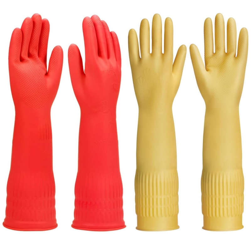 45CM エクストラロングゴム製クリーニンググローブ 滑り止 - Dish Glove Rubber のレビューと価格