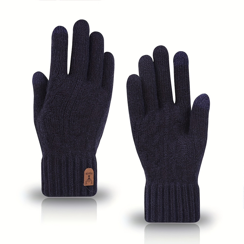 冬用ウール裏地付き女性用暖かい手袋、滑り止めフルフィンガーホ - Wool Glove Lined のレビューと価格