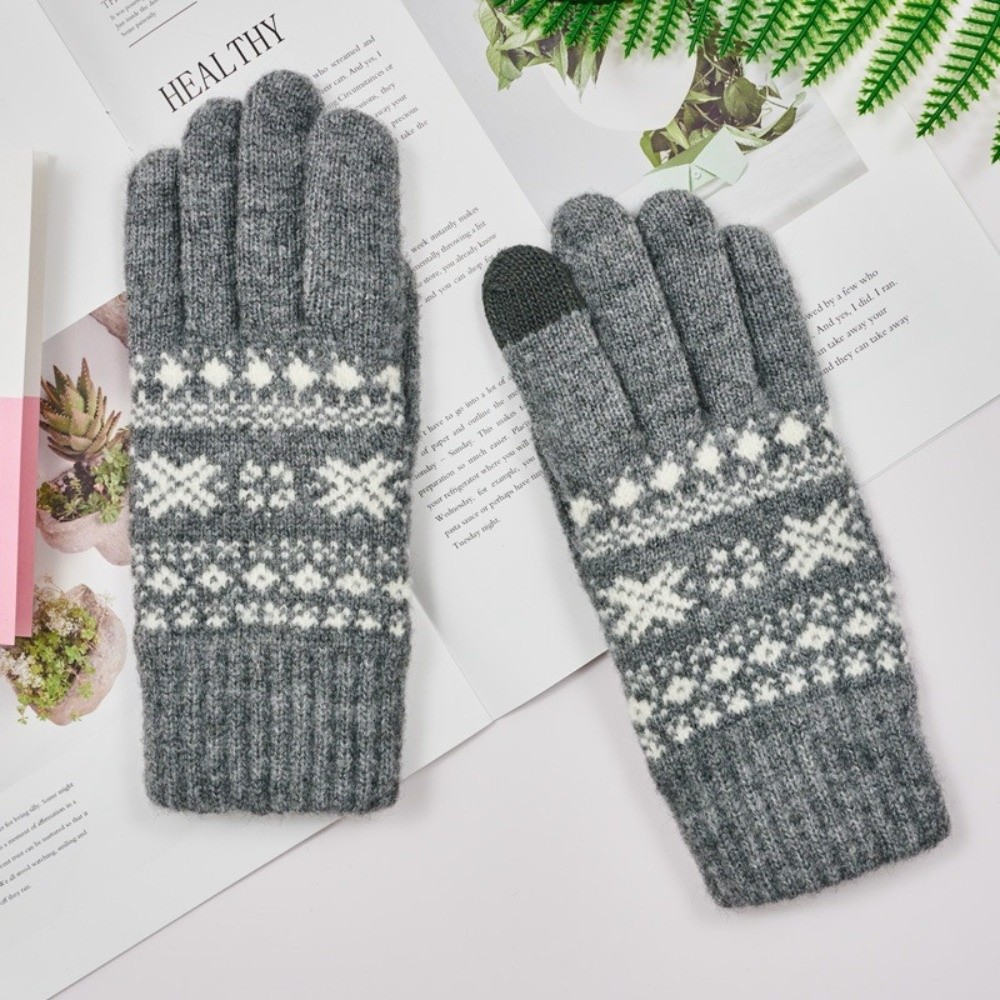タッチスクリーン ‌   フルフィンガーニットグローブ、断熱 - Winter Glove Insulated のレビューと価格