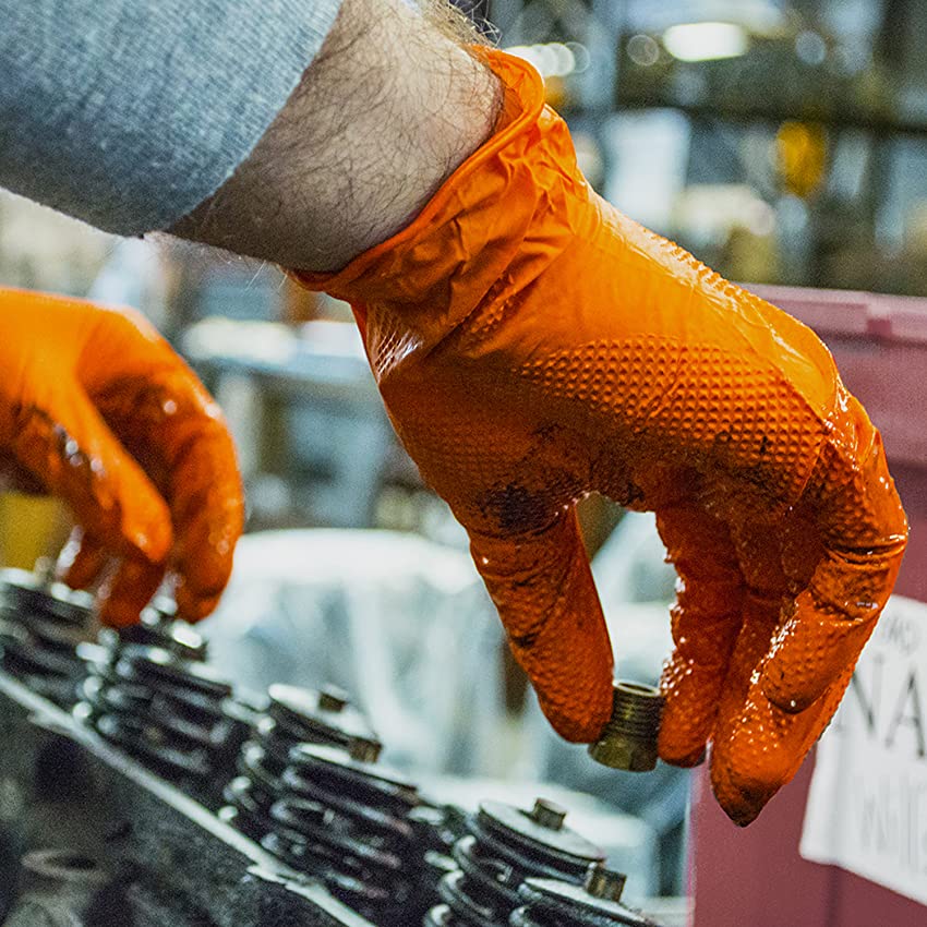 1箱100枚入り メカニカルニトリルグローブ ブルー ブラッ - Nitrile Mechanic Glove のレビューと価格