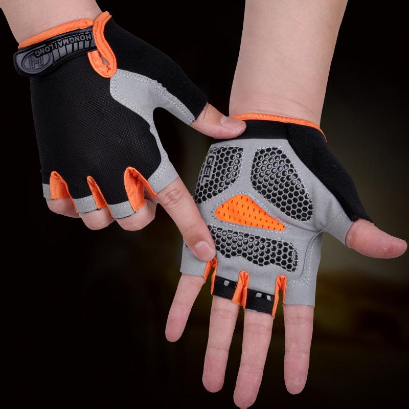 卸売ハーフフィンガーサイクリンググローブ男女兼用滑り止め衝撃 - Fingerless Glove Knit のレビューと価格
