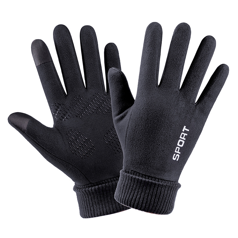 メンズスエードレザーぬいぐるみ,厚手のハーフフィンガータッチ - Leather Driving Glove のレビューと価格