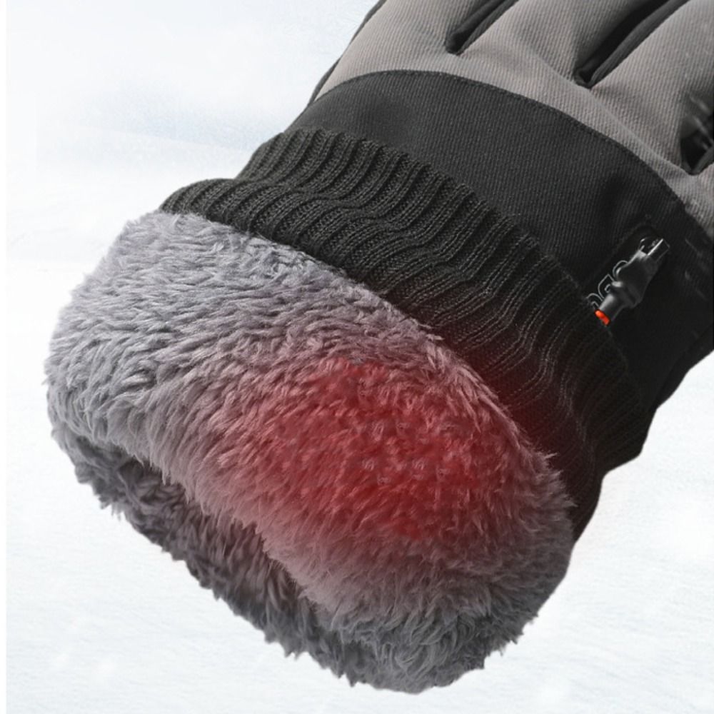 防風冬暖かい手袋タッチスクリーン肥厚スノーボードスキーグロー - Ski Glove Waterproof のレビューと価格