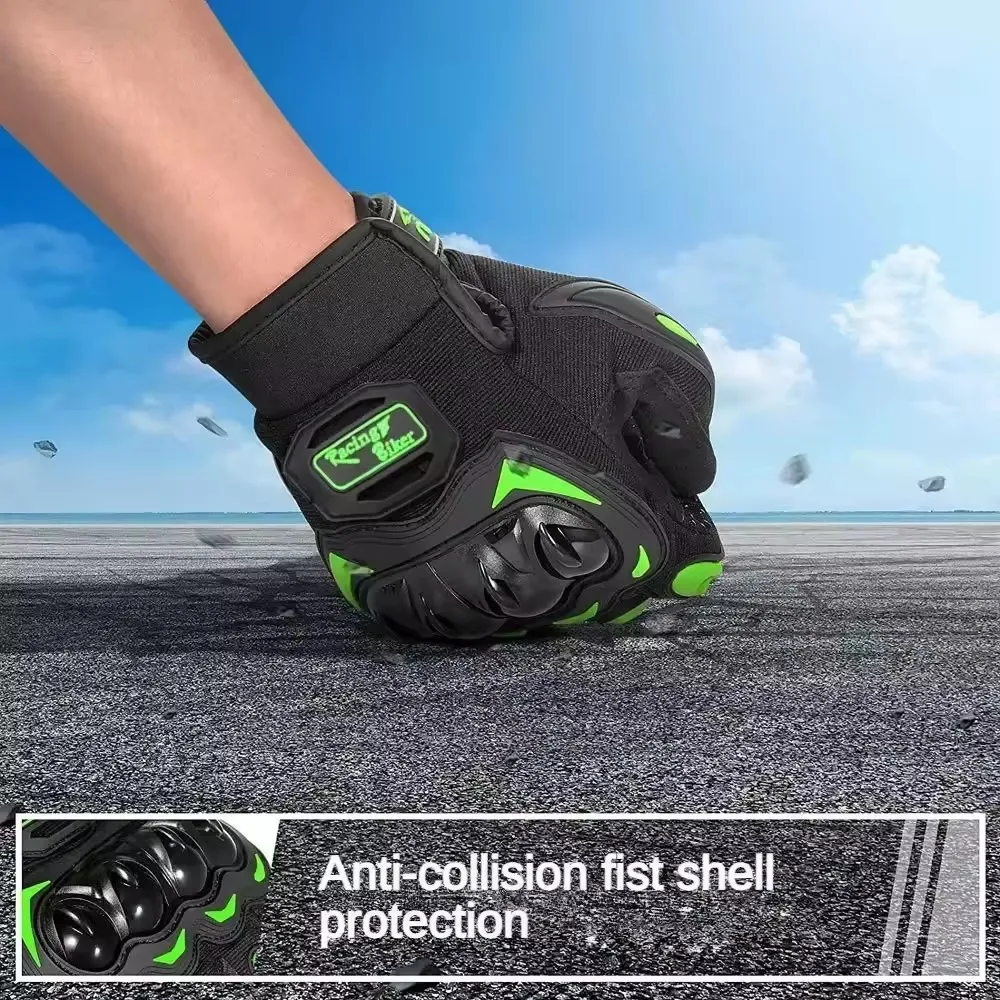 夏のオートバイ乗馬手袋通気性ハードナックルタッチスクリーン互 - Motorcycle Glove Knuckle のレビューと価格