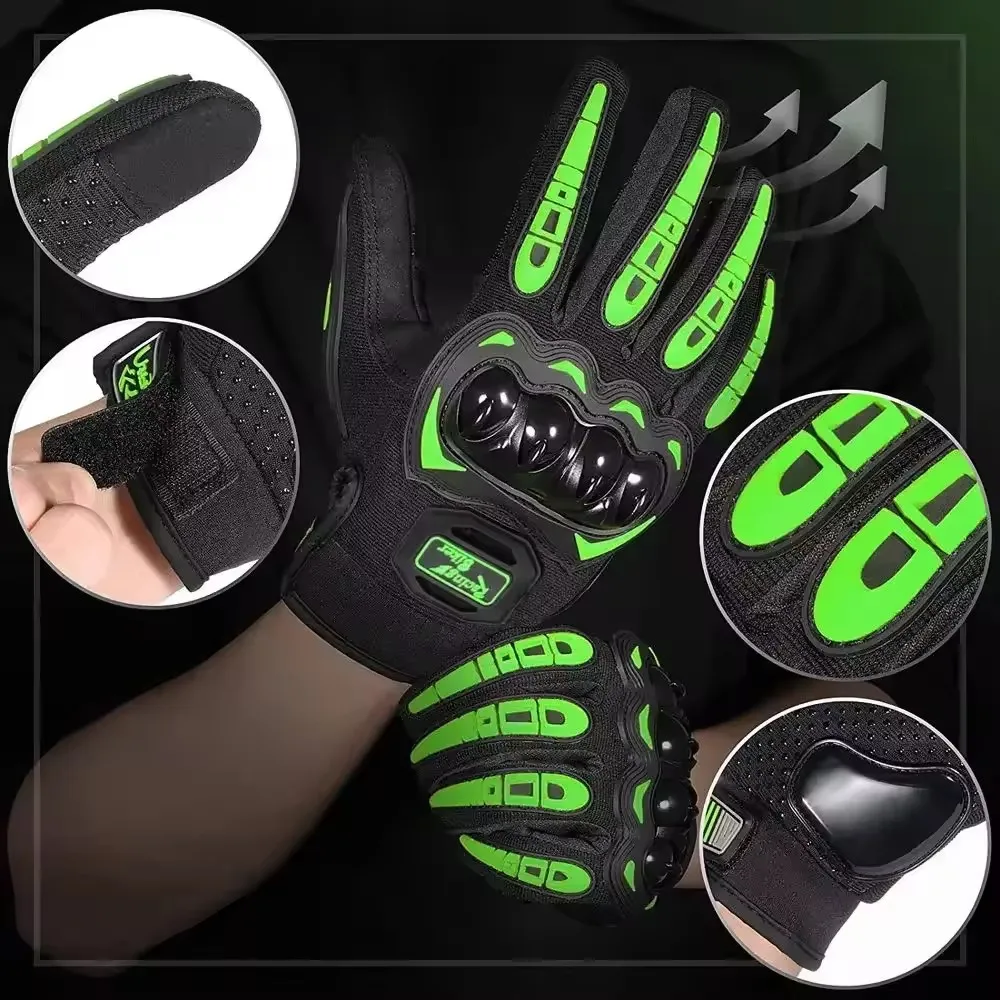 夏のオートバイ乗馬手袋通気性ハードナックルタッチスクリーン互 - Motorcycle Glove Knuckle のレビューと価格