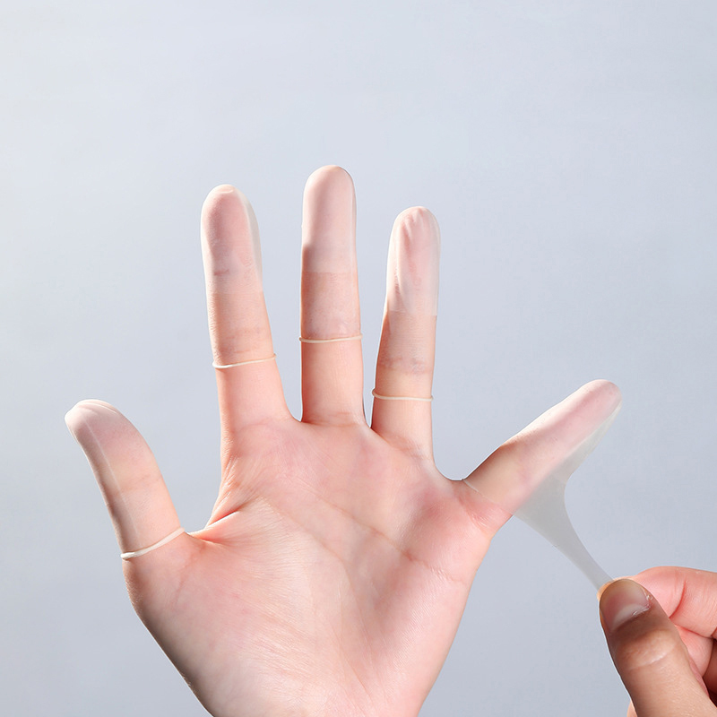 新しい 50 ピース/パック使い捨てラテックス指カバーゴム製 - Latex Disposable Glove のレビューと価格